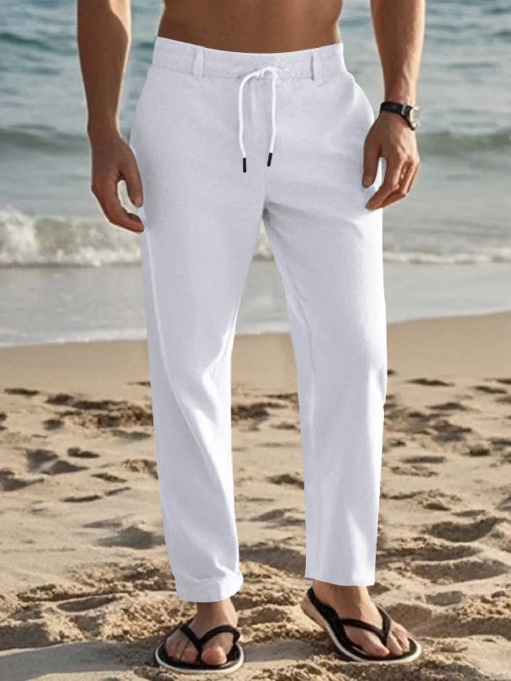 Men's Full Size Casual Drawstring Pants Plus Size, image 6