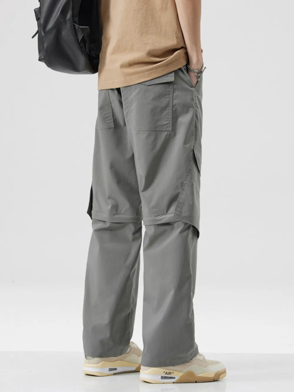 Men's Full Size Wide Leg Cargo Pants Plus Size, image 4