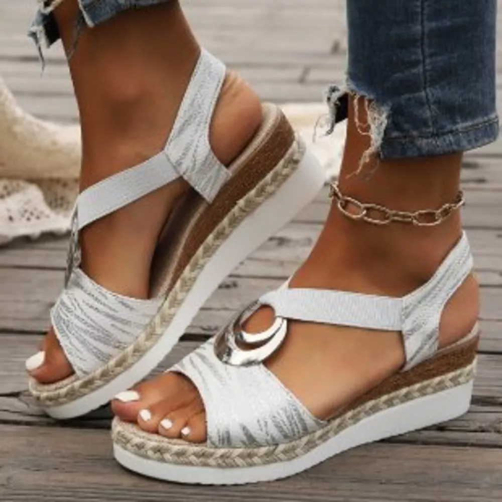 Open Toe Wedge Sandals, image 7