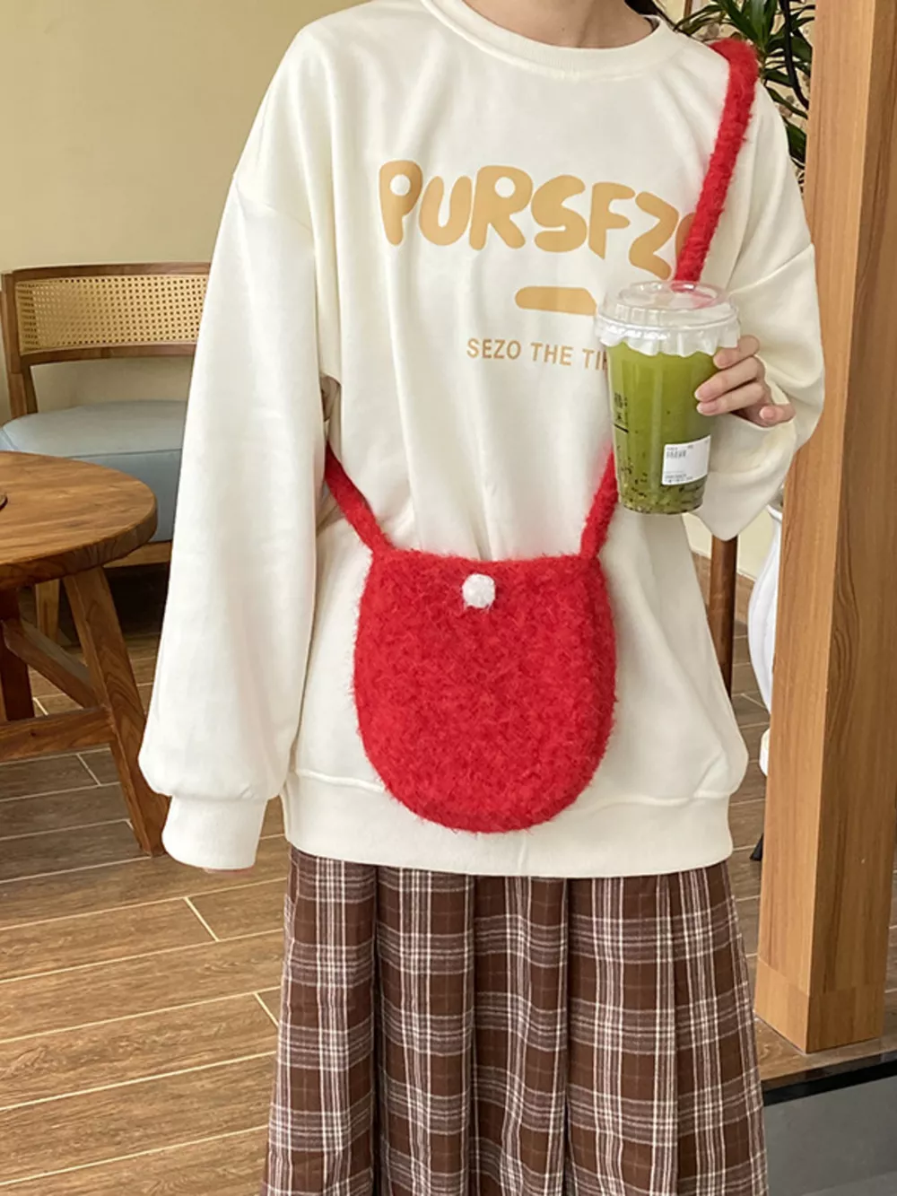 Lightweight Fluffy Crossbody Bag, image 2