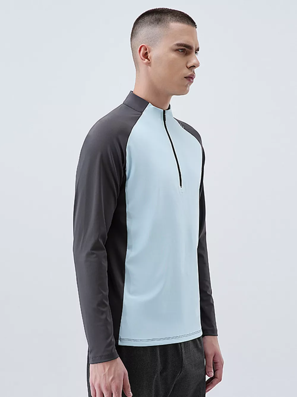 Men's Plus Size Long Sleeve Quick-Dry Active T-Shirt, image 3