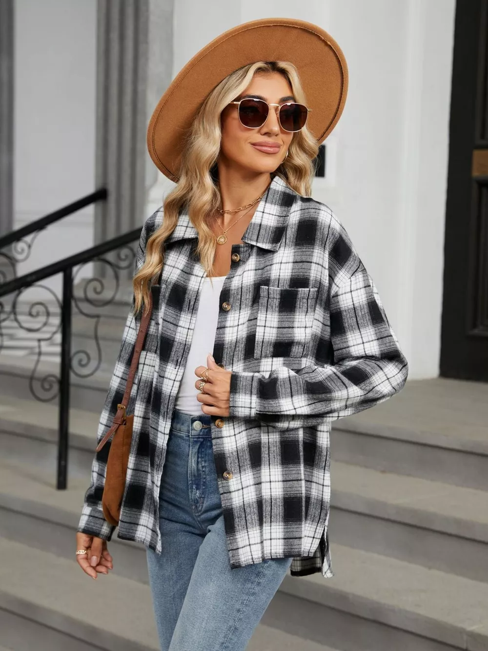 Plaid Button Up Shirt, image 3