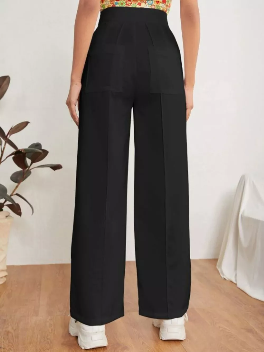 High Waist Straight Leg Dress Pants, image 5