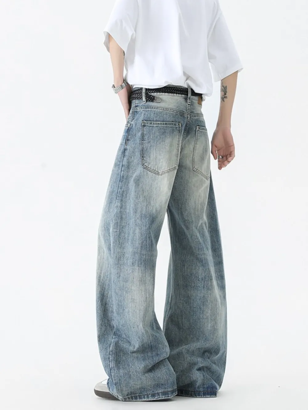 Men's Wide Leg Jeans, image 3
