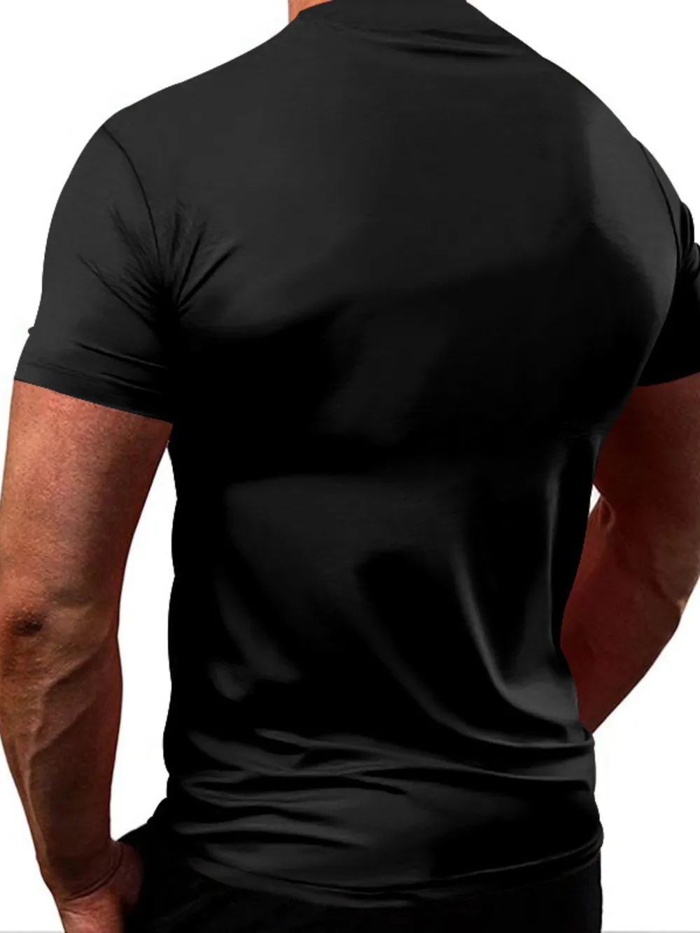 Men's Full Size Round Neck Short Sleeve T-Shirt Plus Size, image 8