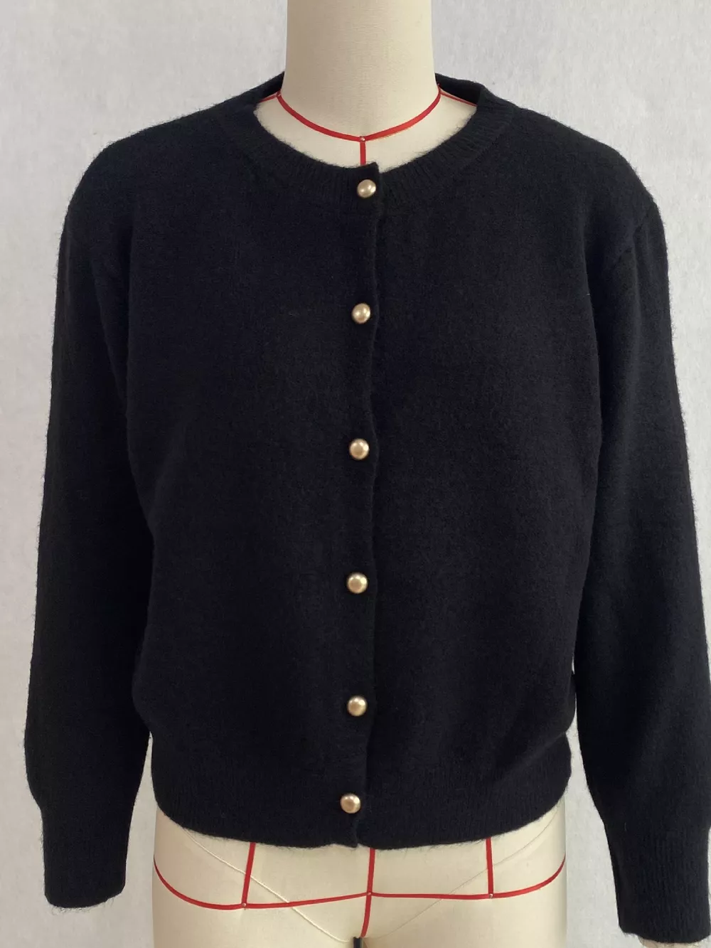 Classic Button-Down Knit Cardigan, image 18