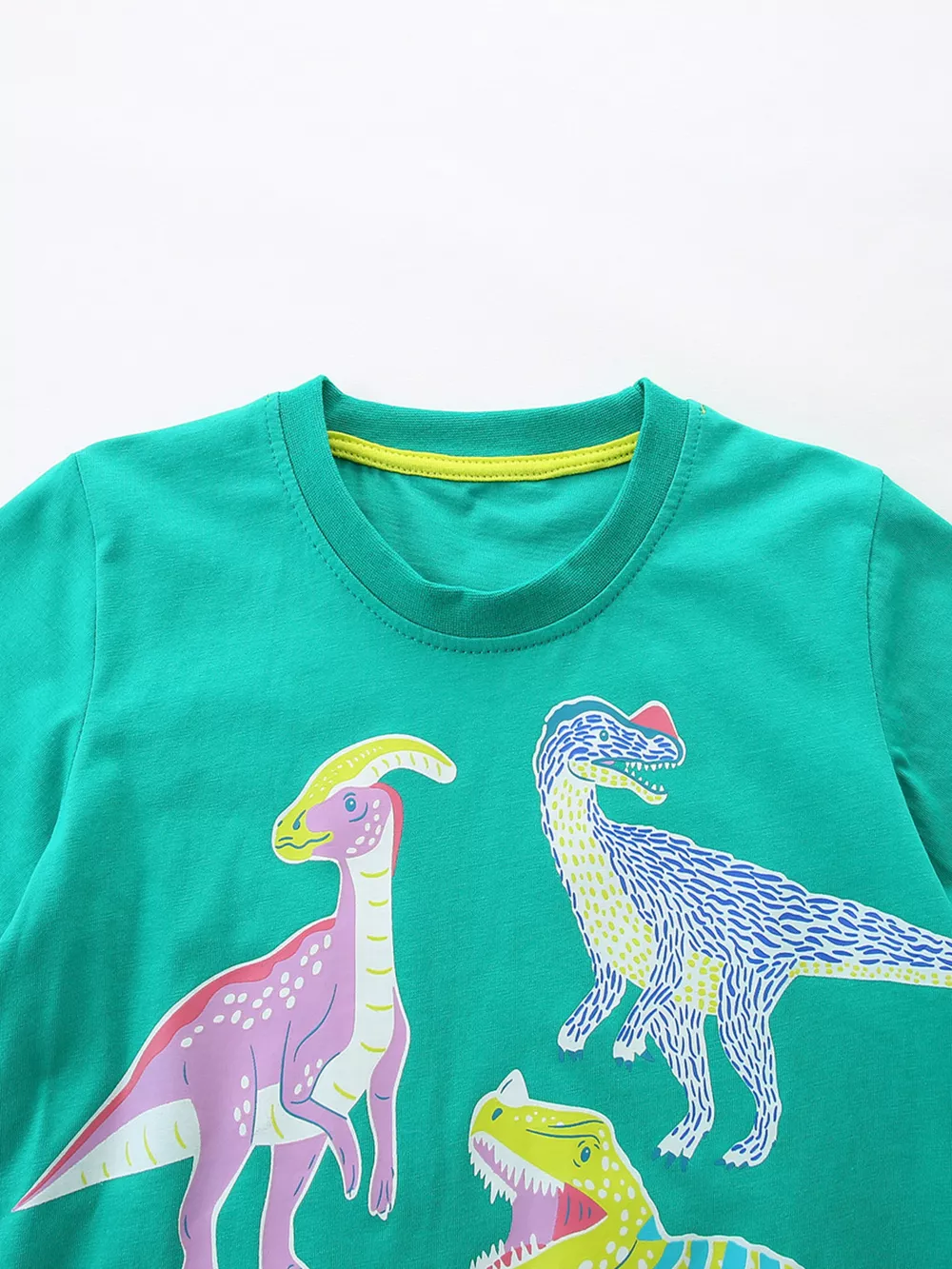 Children's Dinosaur Print Crew Neck Short Sleeve T-Shirt, image 3