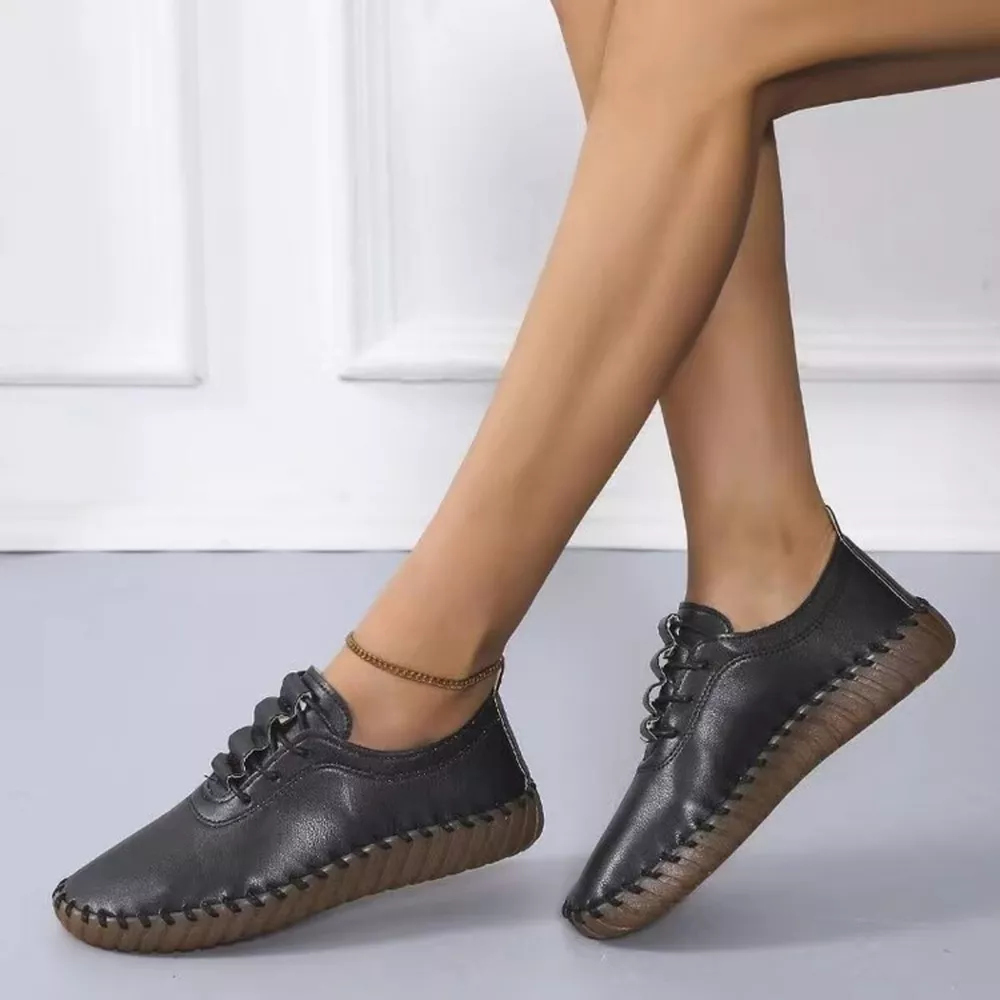 Round Toe Lace Up Sneakers, image 6