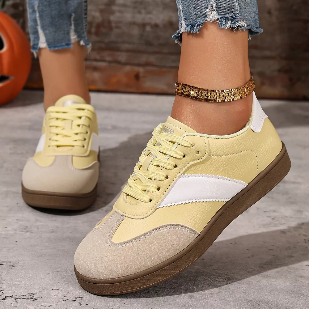 Round Toe Lace Up Sneakers, image 3
