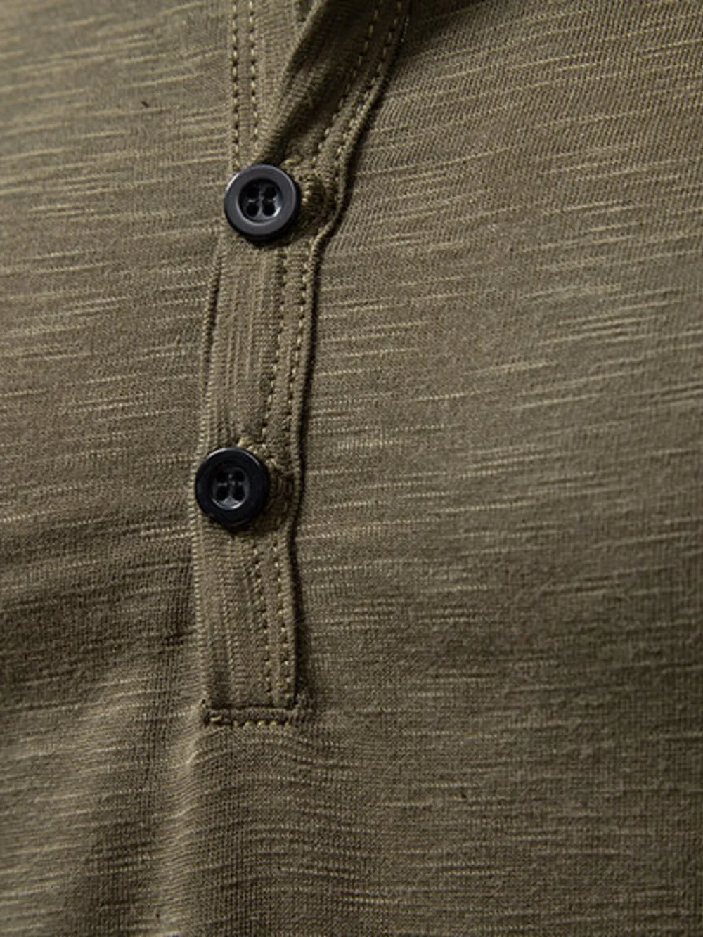 Men's Button Detail Long Sleeve T-Shirt, image 4