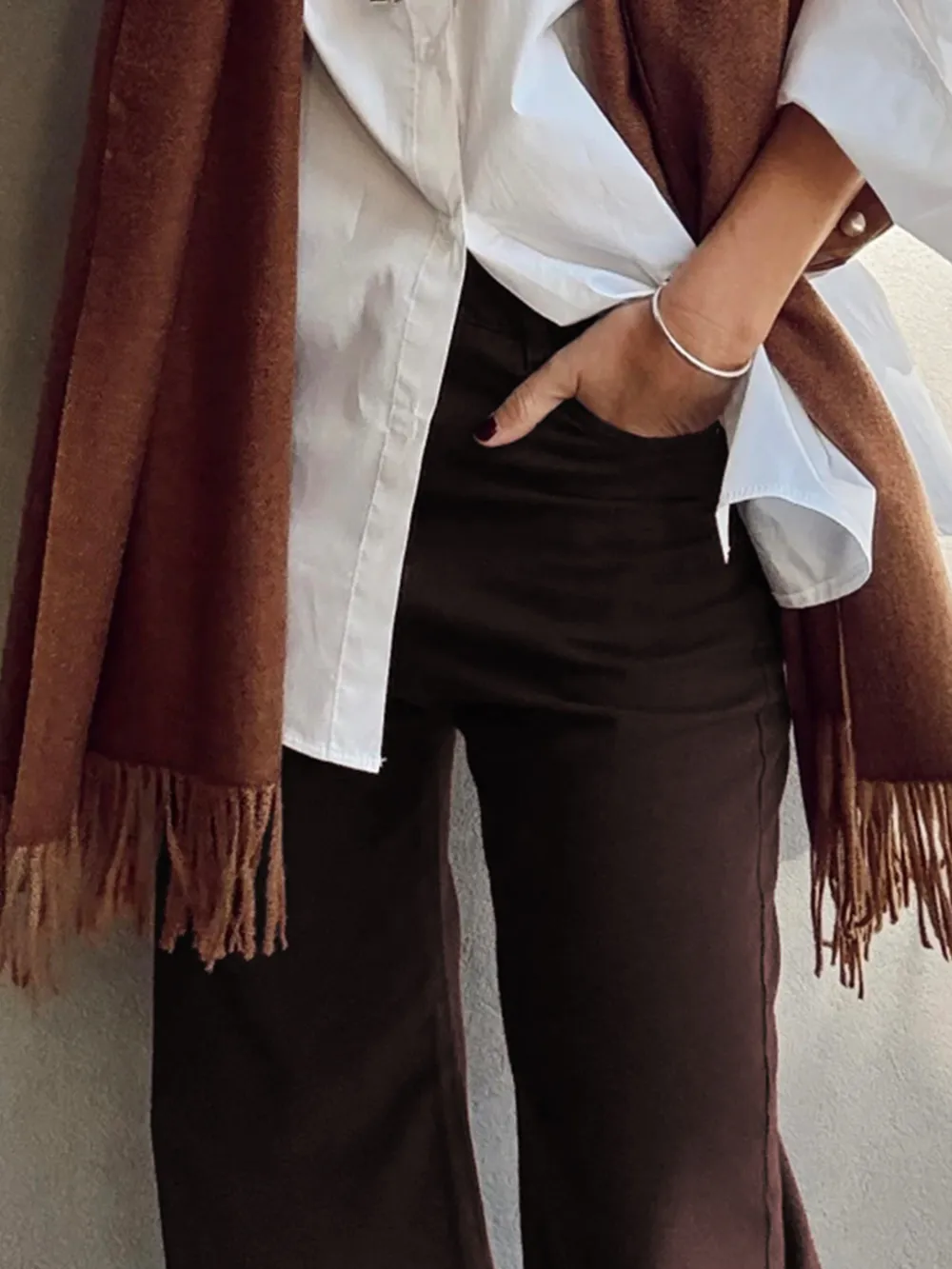 Wide Leg High Waist Denim Jeans, image 5