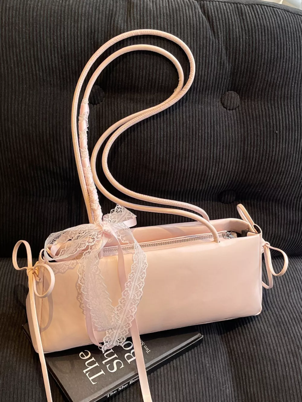 Lace Decor Shoulder Bag, image 21