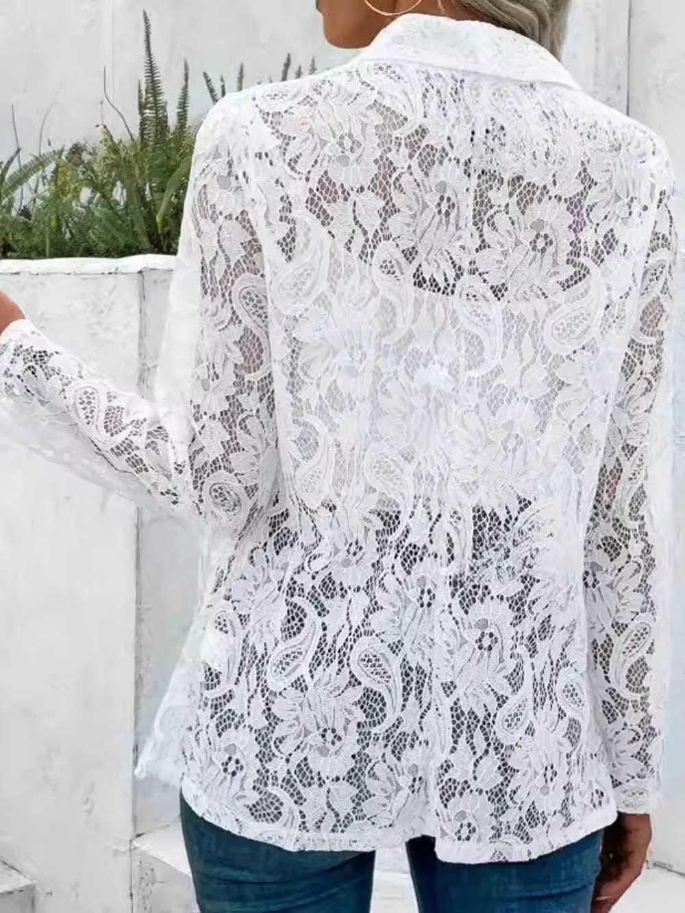 Lace Open-Front Outerwear, image 4