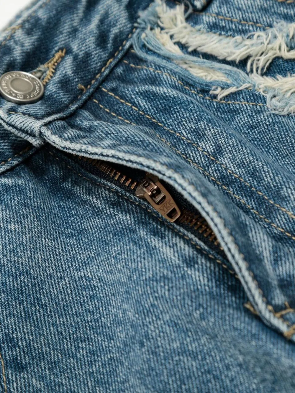 Men's Wide-Leg Vintage Wash Jeans, image 8