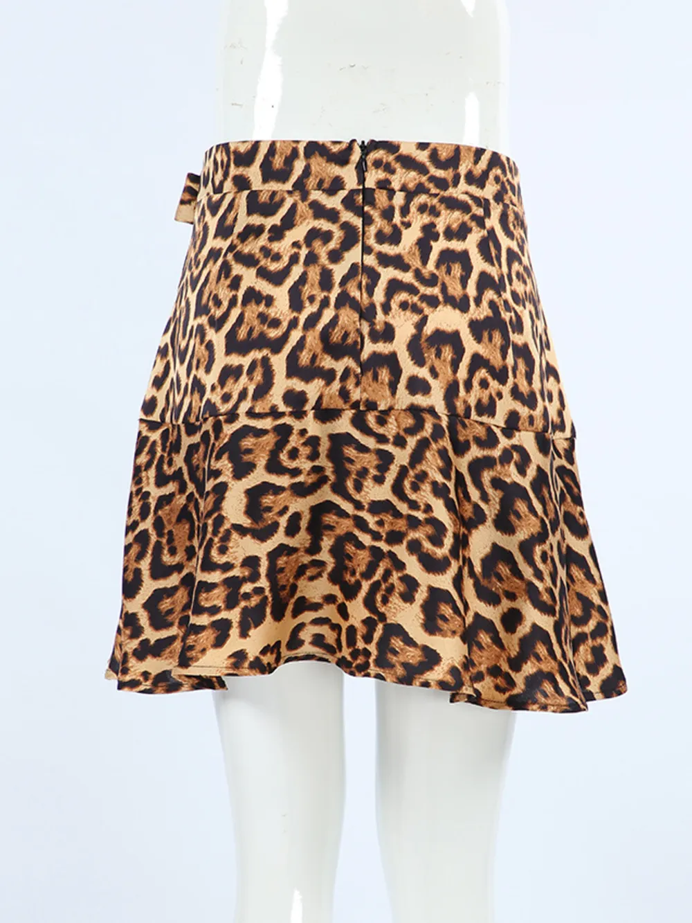 Leopard Print Mini Skirt, image 6