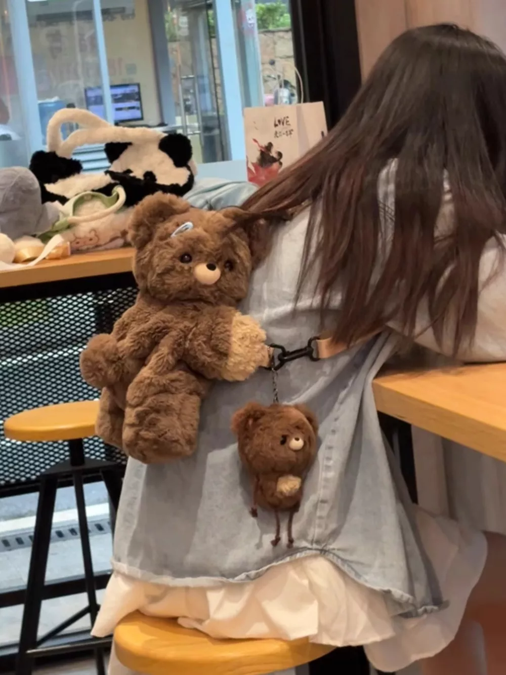 Plush Teddy Bear Backpack Bag, image 5
