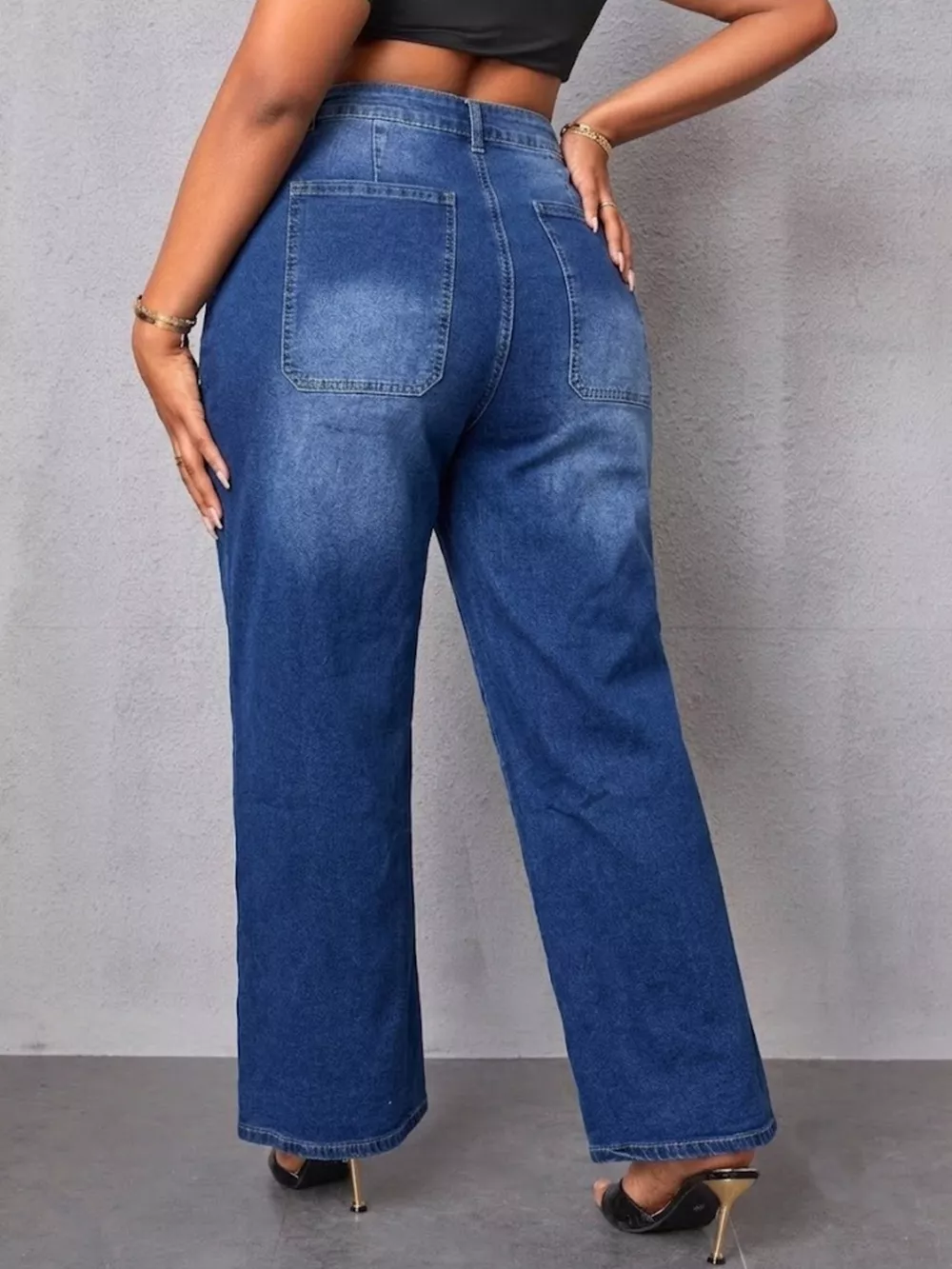 High-Waisted Wide Leg Jeans, image 8