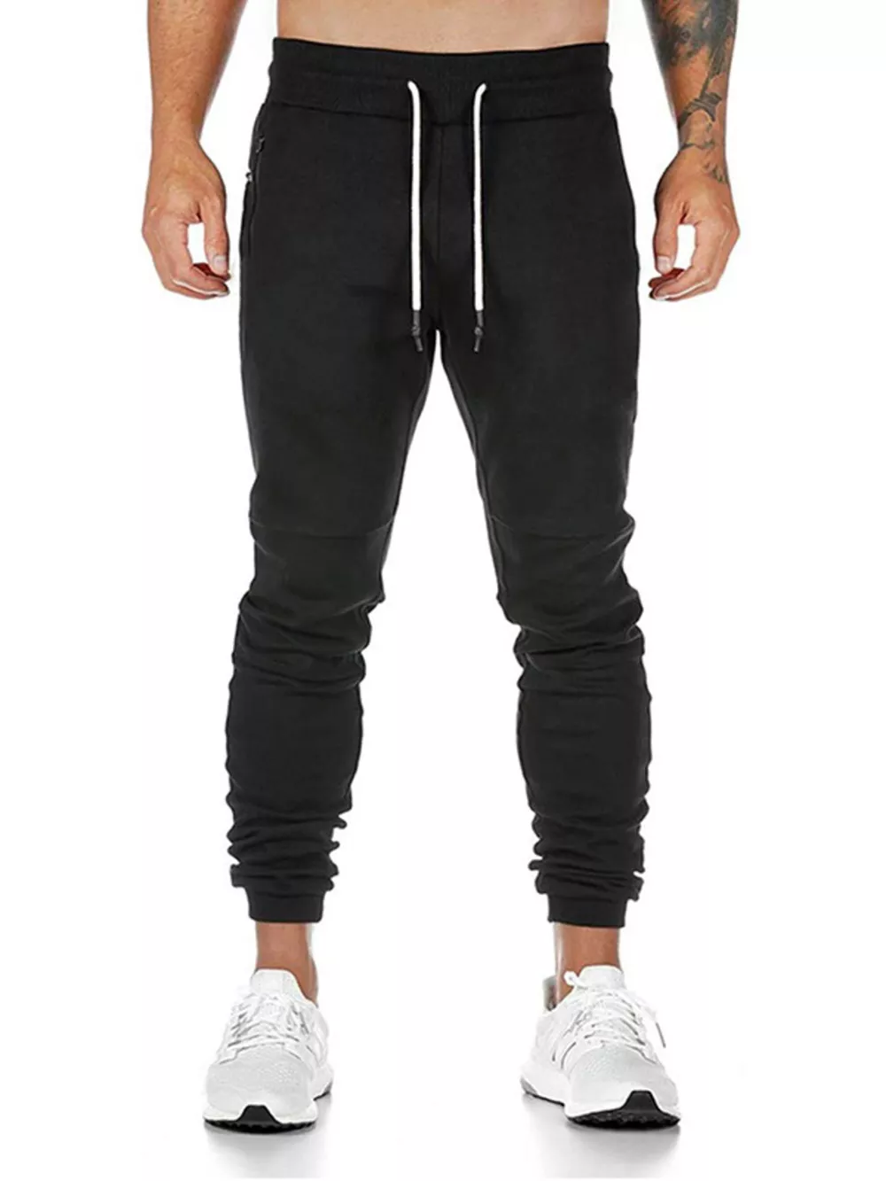 Men's Drawstring Slim Fit Joggers, image 3