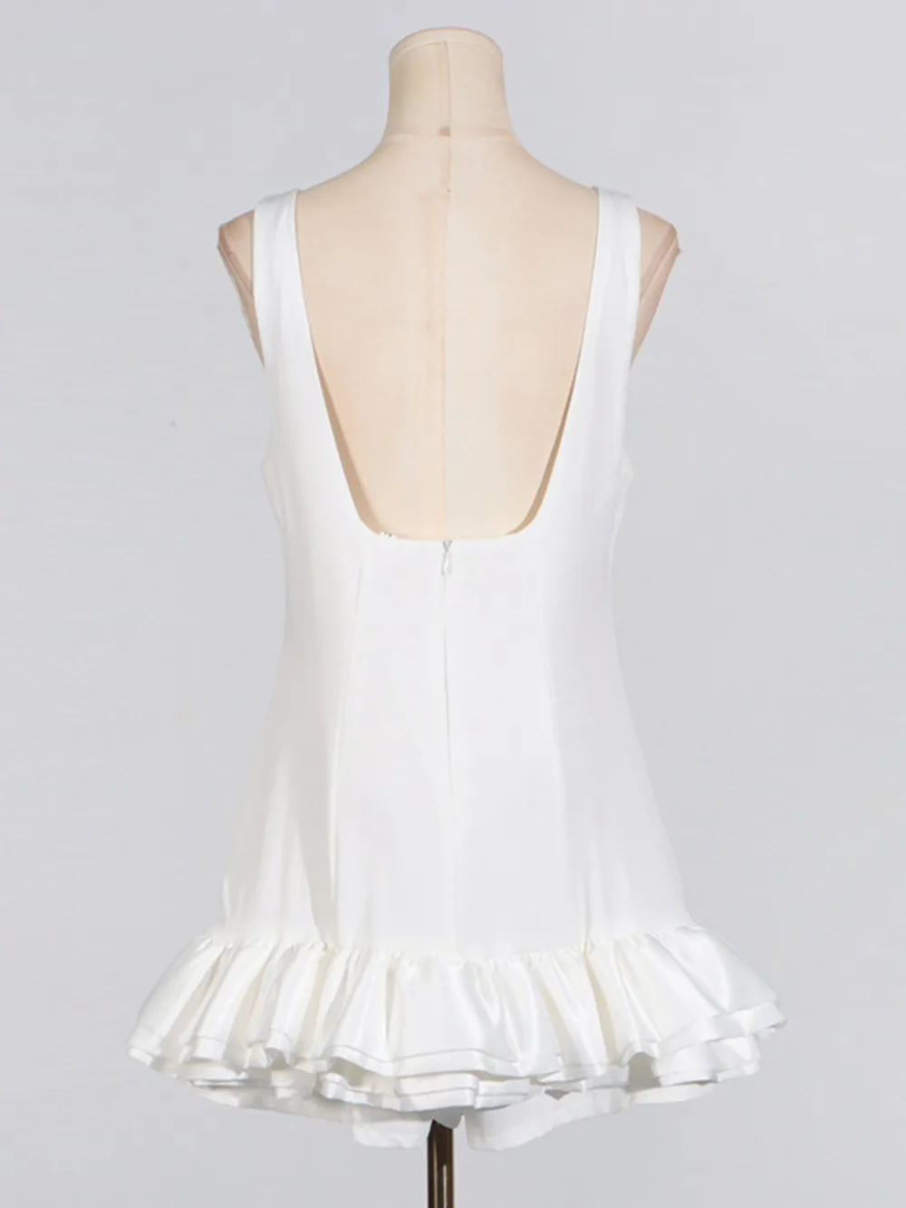 Ruffled Hem Sleeveless Mini Dress, image 6