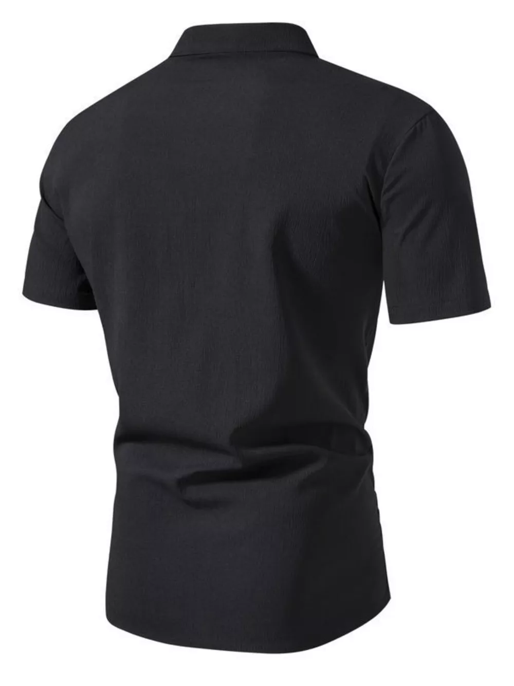 Men's Plus Size Button Up Short Sleeve Shirt, image 3