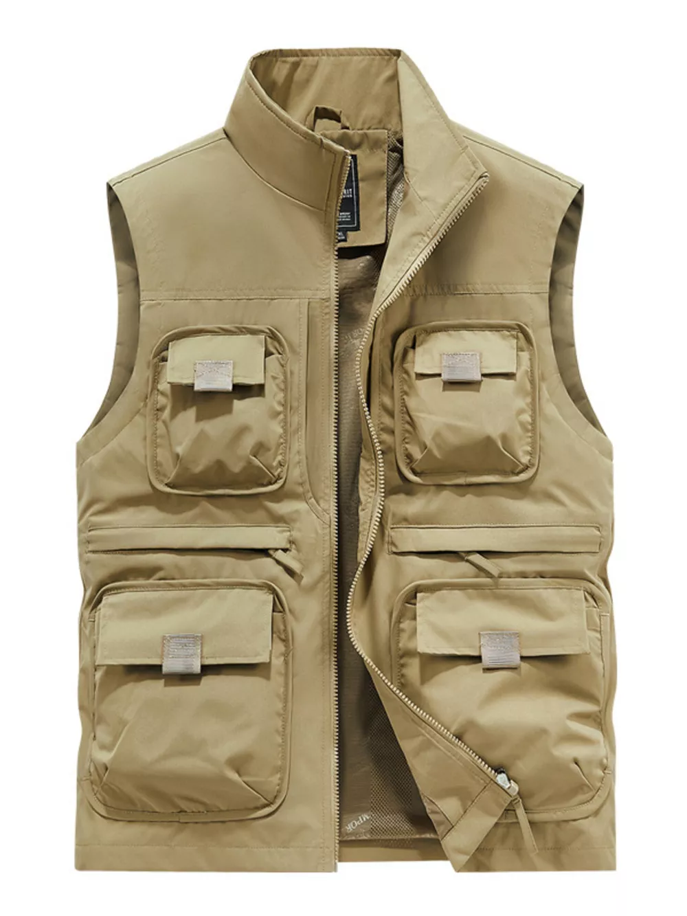 Men's Plus Size Multi-Pocket Cargo Vest, image 2