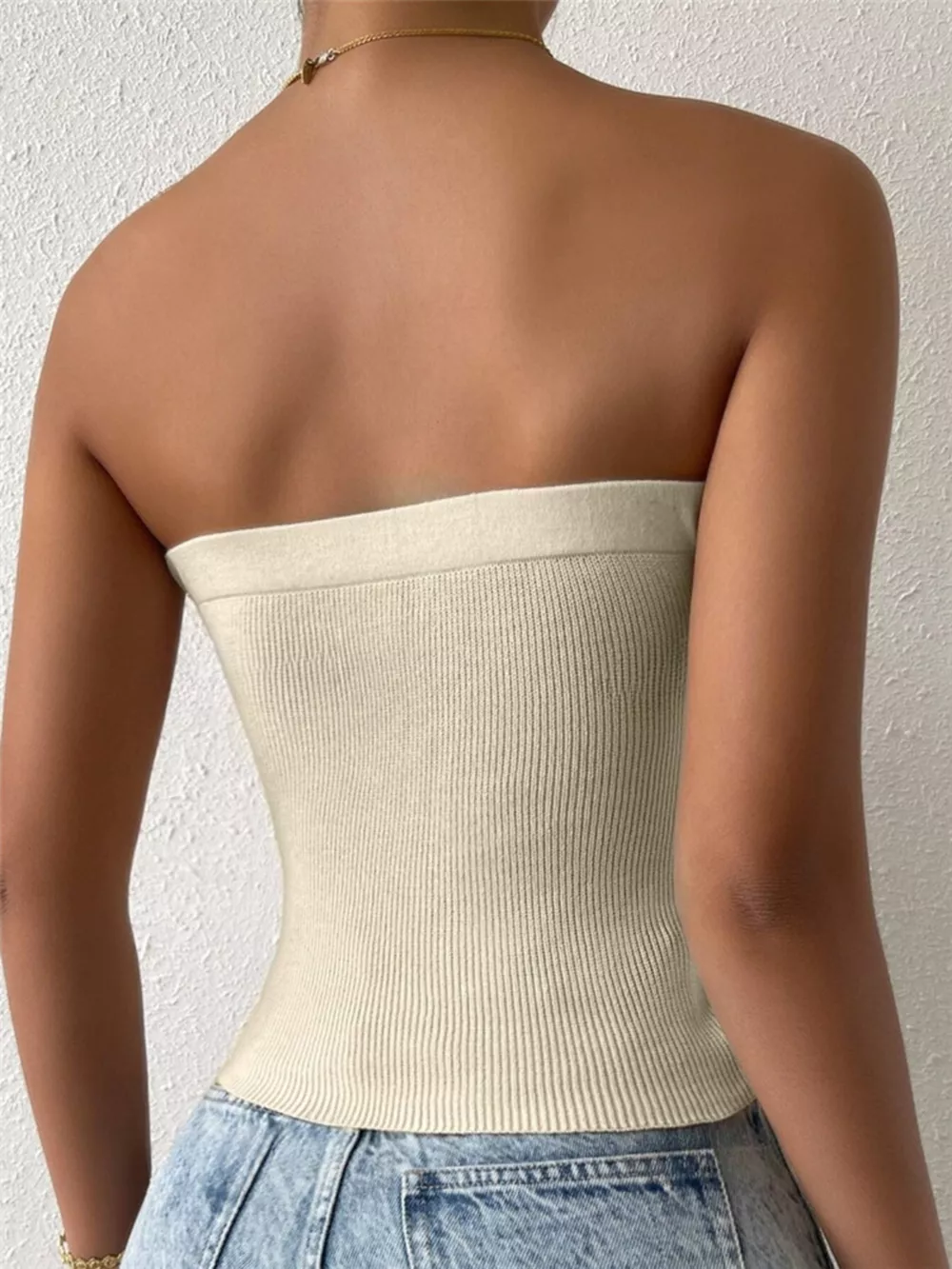 Twist-Front Ribbed Knit Tube, image 10
