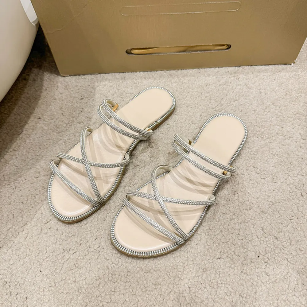 Open Toe Flats Sandals, image 6
