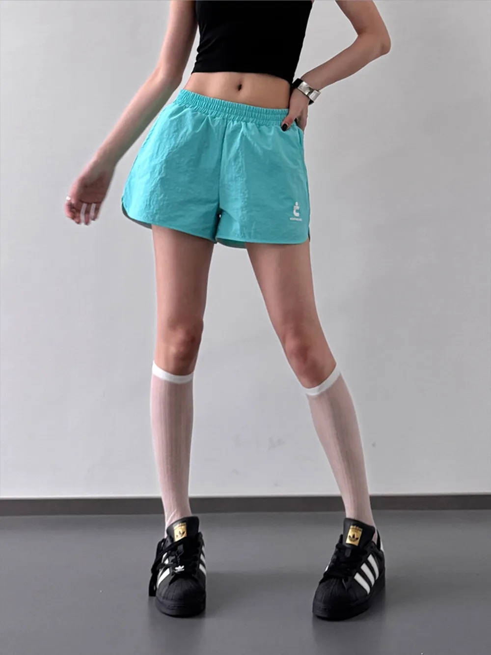 Elastic Waist Shorts with Pockets, image 11