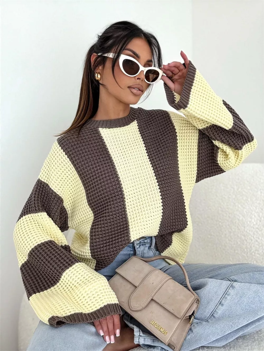 Color Block Long Sleeve Sweater, image 15