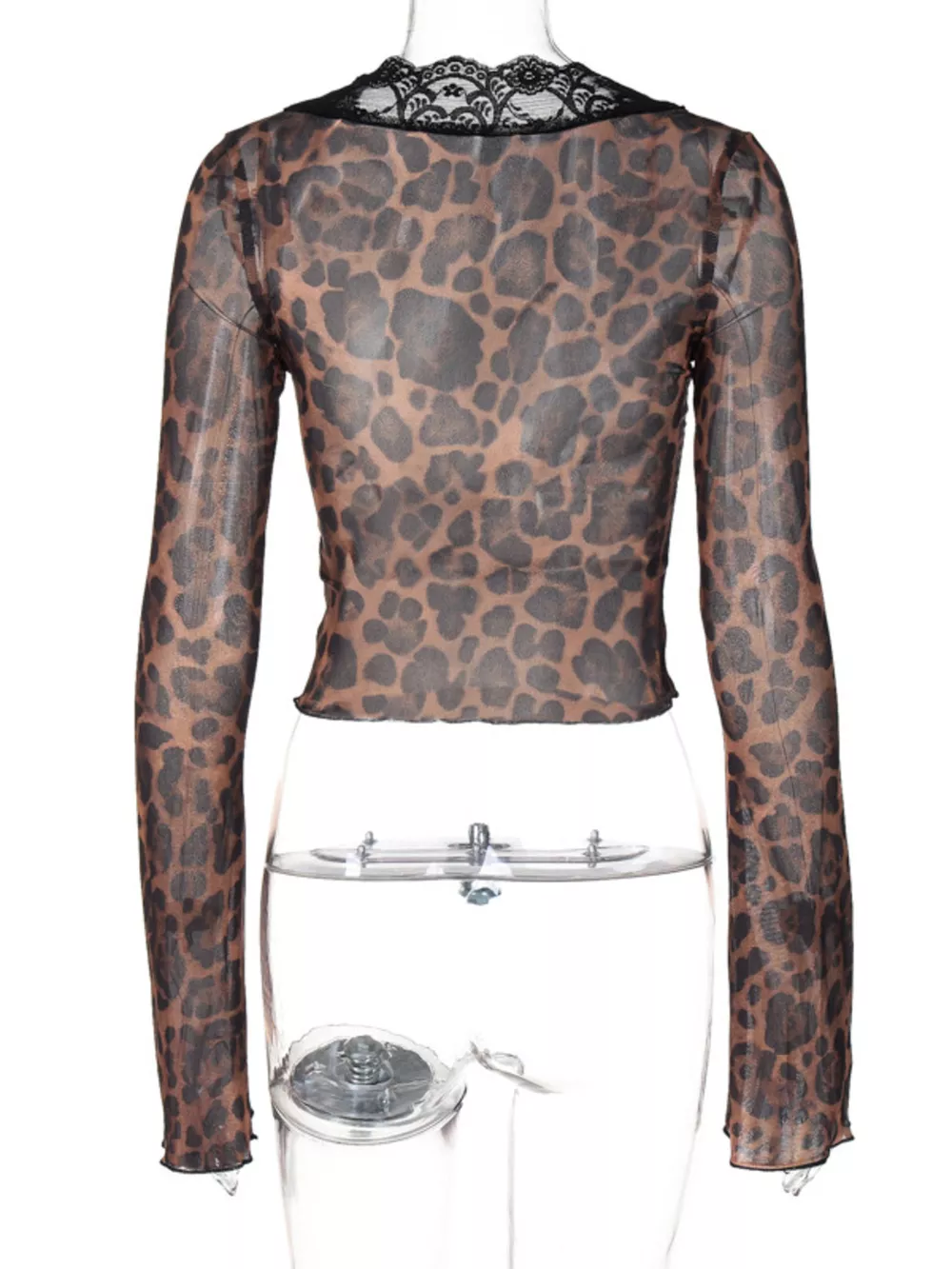 Lace Detail Long Sleeve Top, image 20