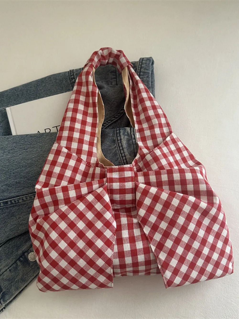 Ruched Bow Shoulder Bag, image 14