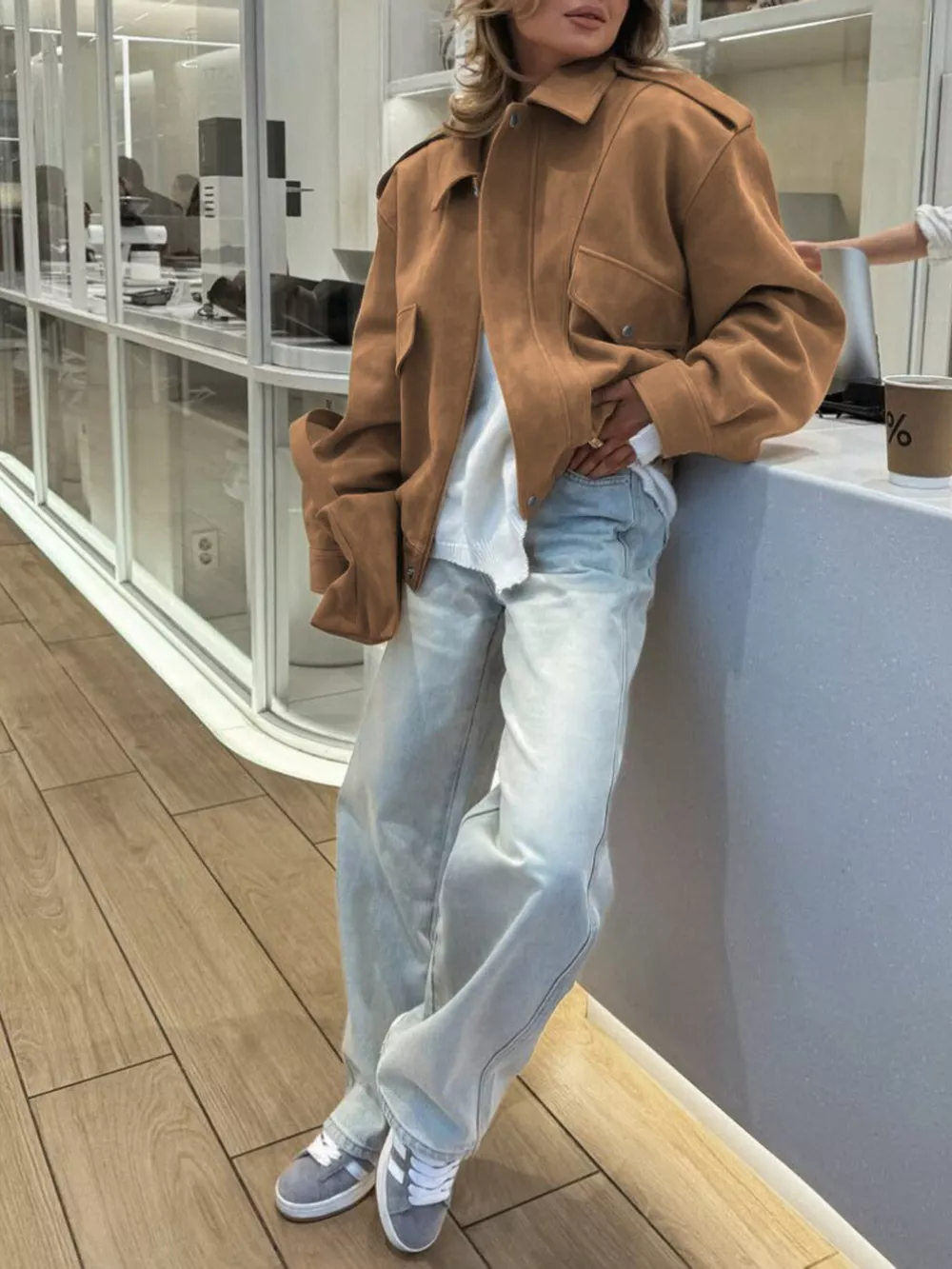 Zip Up Oversized Jacket, image 5
