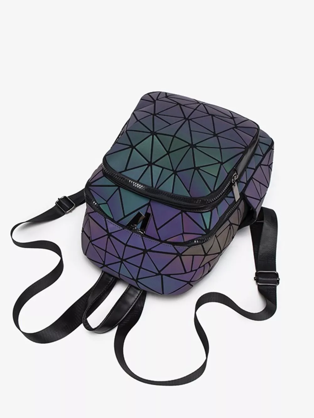Geometric Adjustable Strap Backpack Bag, image 8