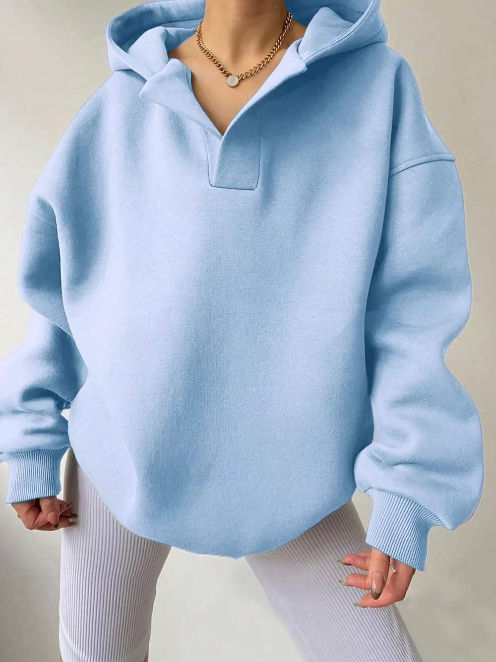 Dropped Shoulder Long Sleeve Sweatshirt, image 10