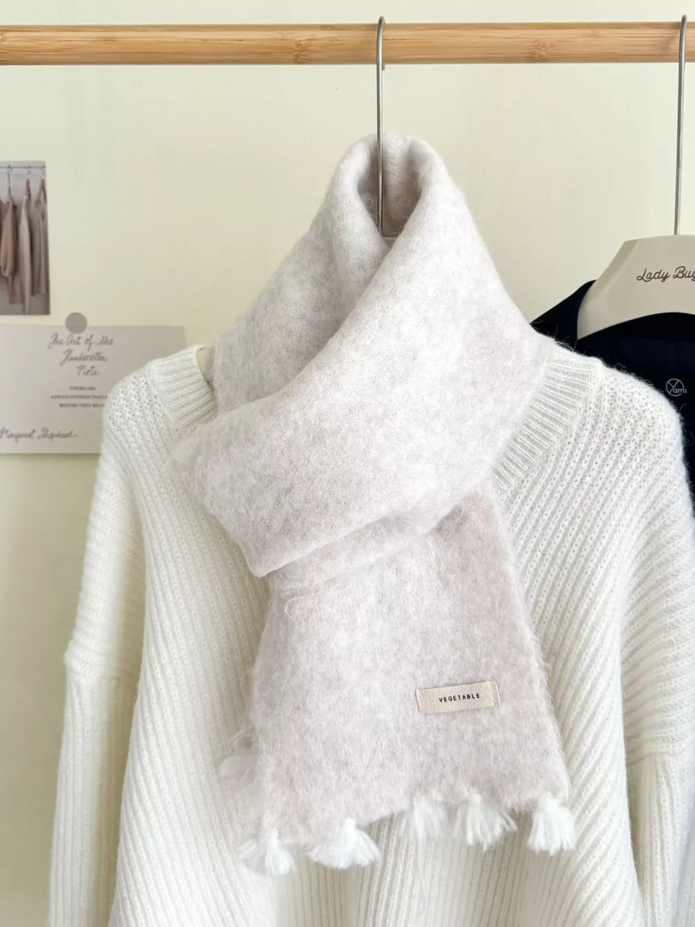 Tassel Knitted Scarf, image 2