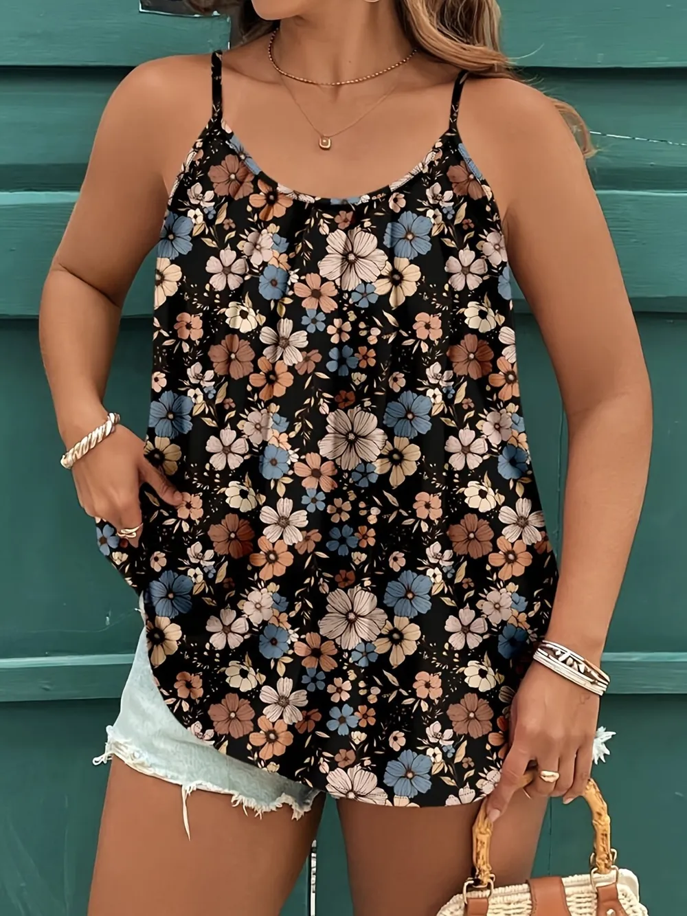 Floral Print Cami Top, image 4