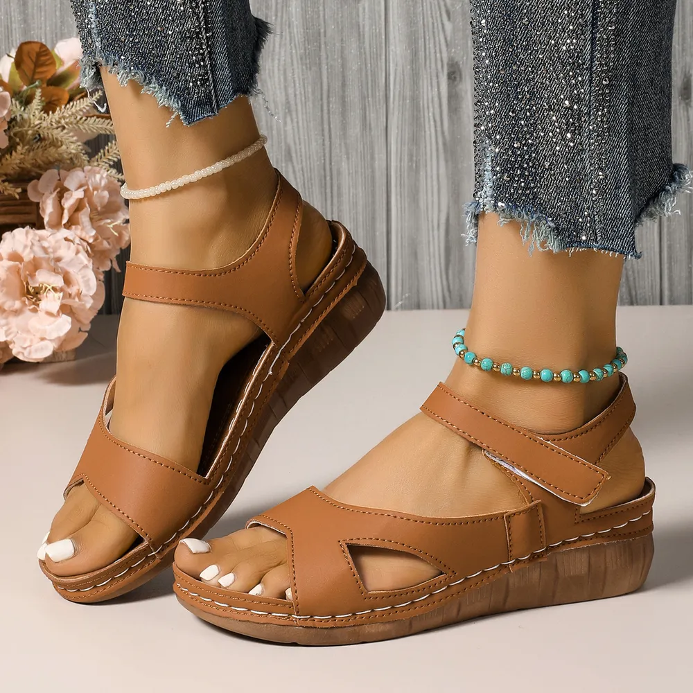Open Toe Wedge Sandals, image 3