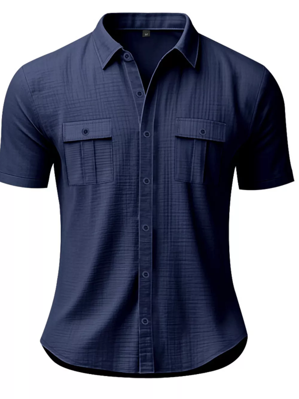 Men's Full Size Short Sleeve Shirt with Pockets Plus Size, image 10