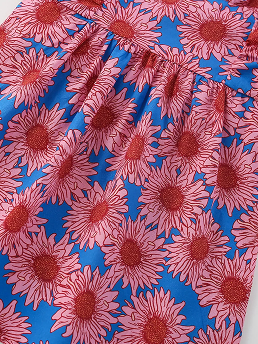 Children's Floral Print Ruffled Sleeveless Dress, image 5