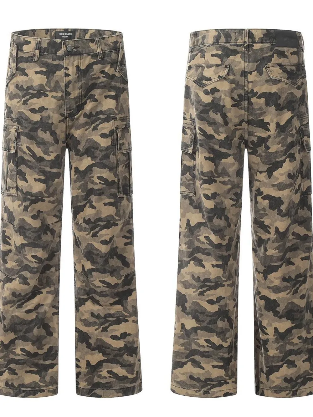 Men's Camouflage Cargo Jeans, image 4