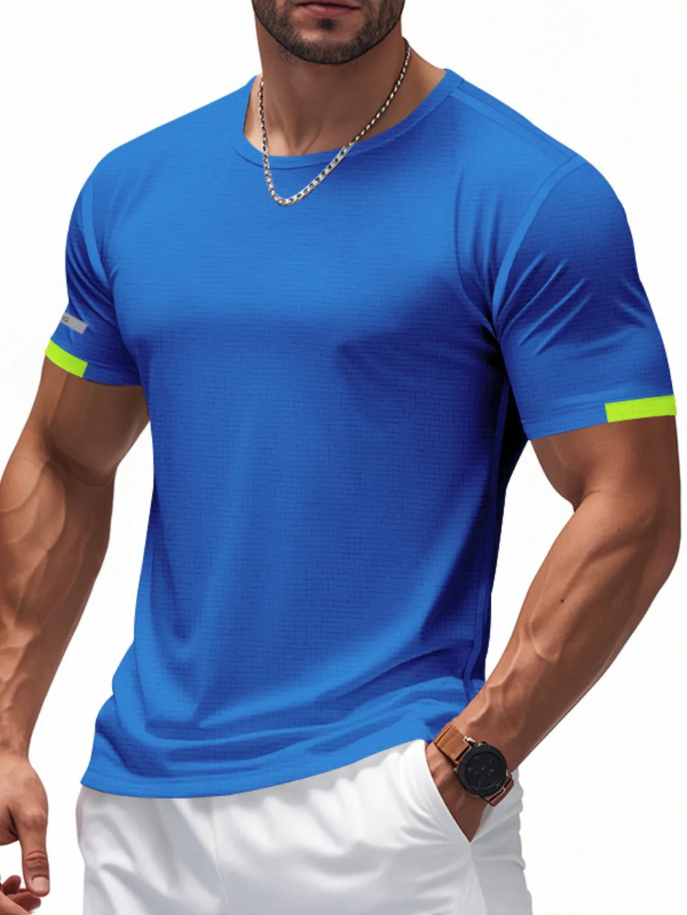 Men's Full Size Round Neck Short Sleeve T-Shirt Plus Size, image 14