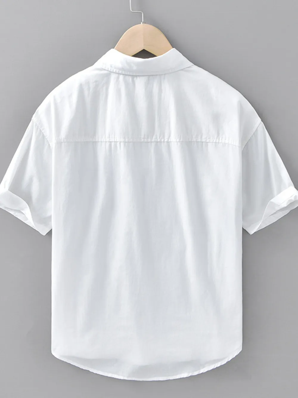 Men's Plus Size Abstract Patchwork Short Sleeve Shirt, image 5