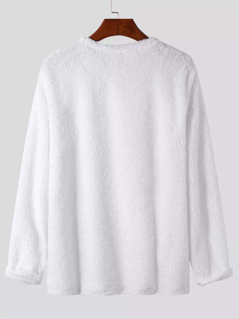 Men's Full Size Textured Long Sleeve Sweater Plus Size, image 4