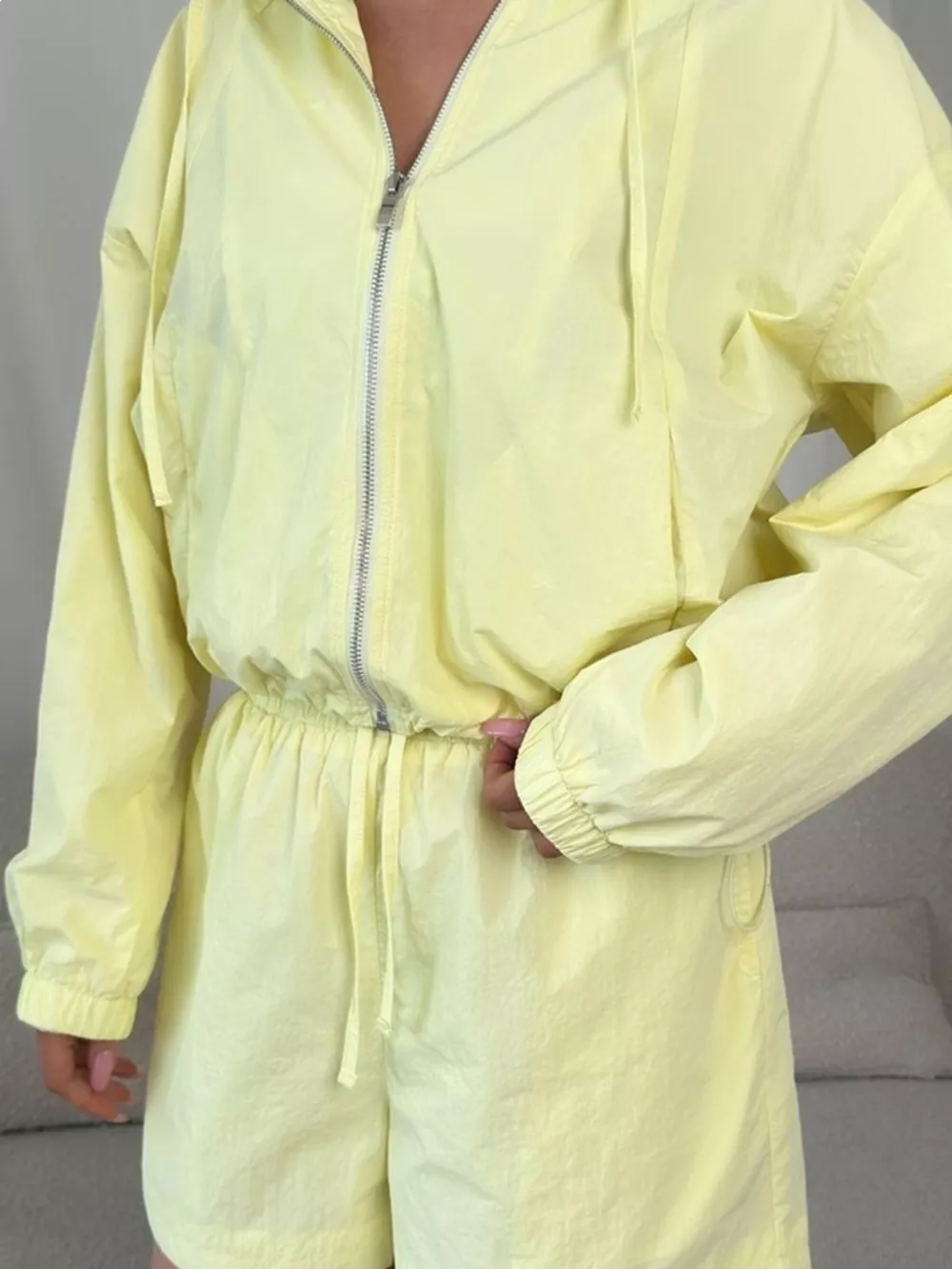 Lightweight Hooded Jacket and Shorts Set, image 13
