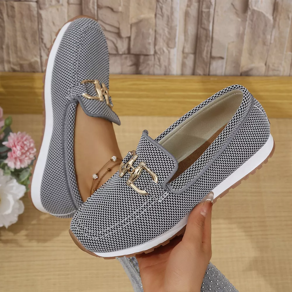 Mesh Round Toe Slip-Ons, image 9
