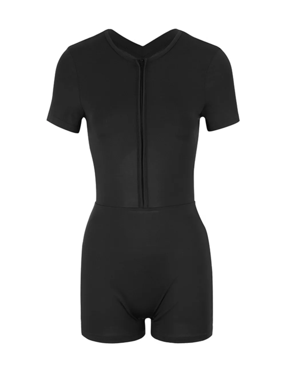 Cutout Back Short Sleeve Romper, image 7