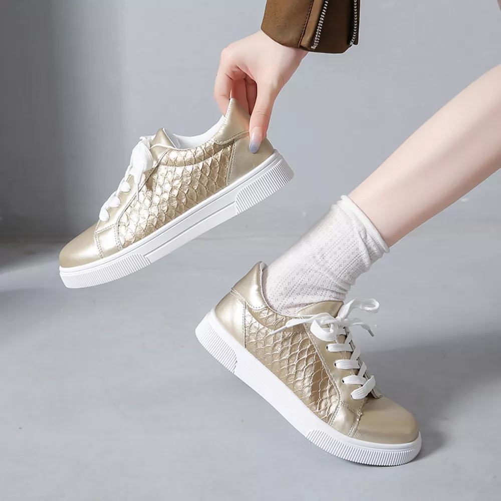 Round Toe Lace Up Sneakers, image 6