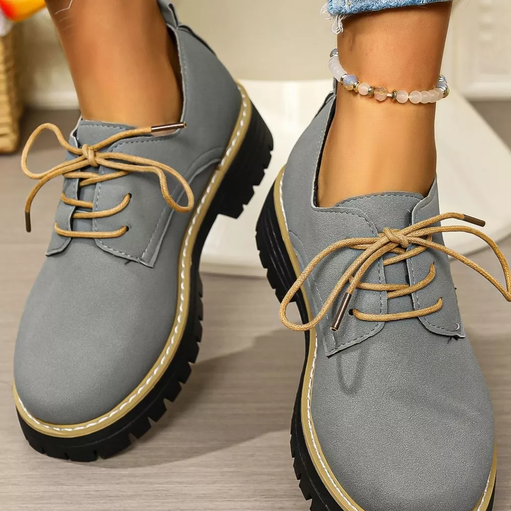 Lace-Up Platform Loafers, image 17