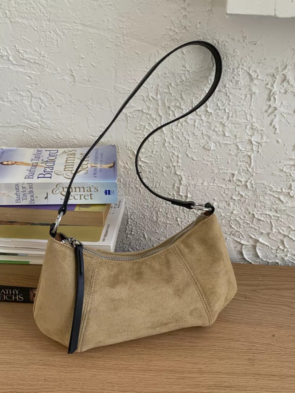 Vintage Suede Crossbody Bag, image 6