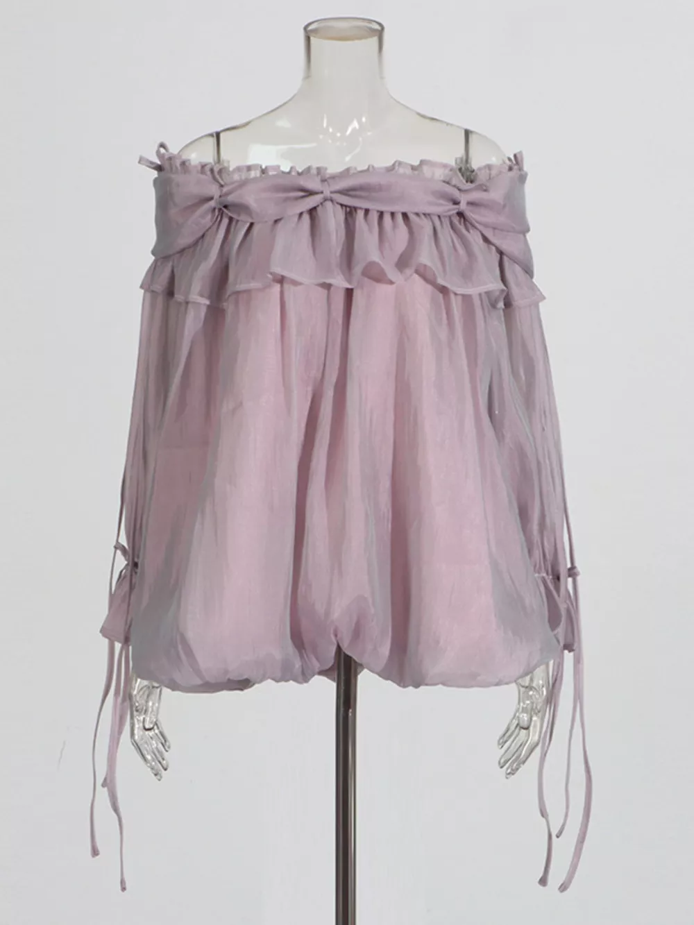 Ruffle Off-Shoulder Flounce Sleeve Blouse, image 12